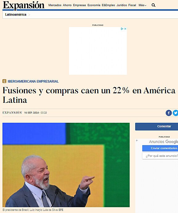 Fusiones y compras caen un 22% en Amrica Latina